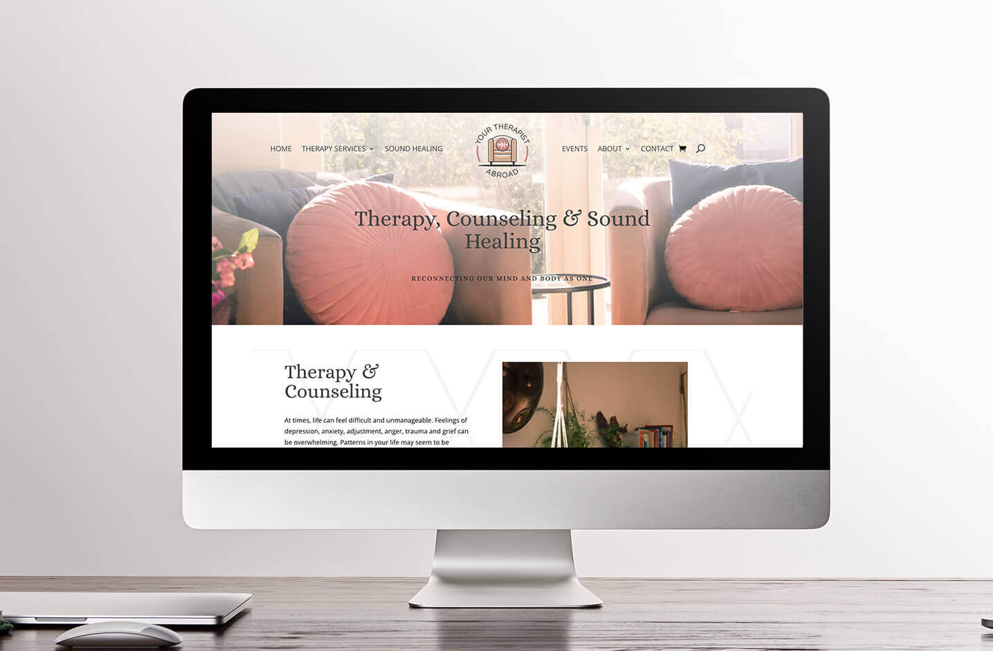 therapist website design