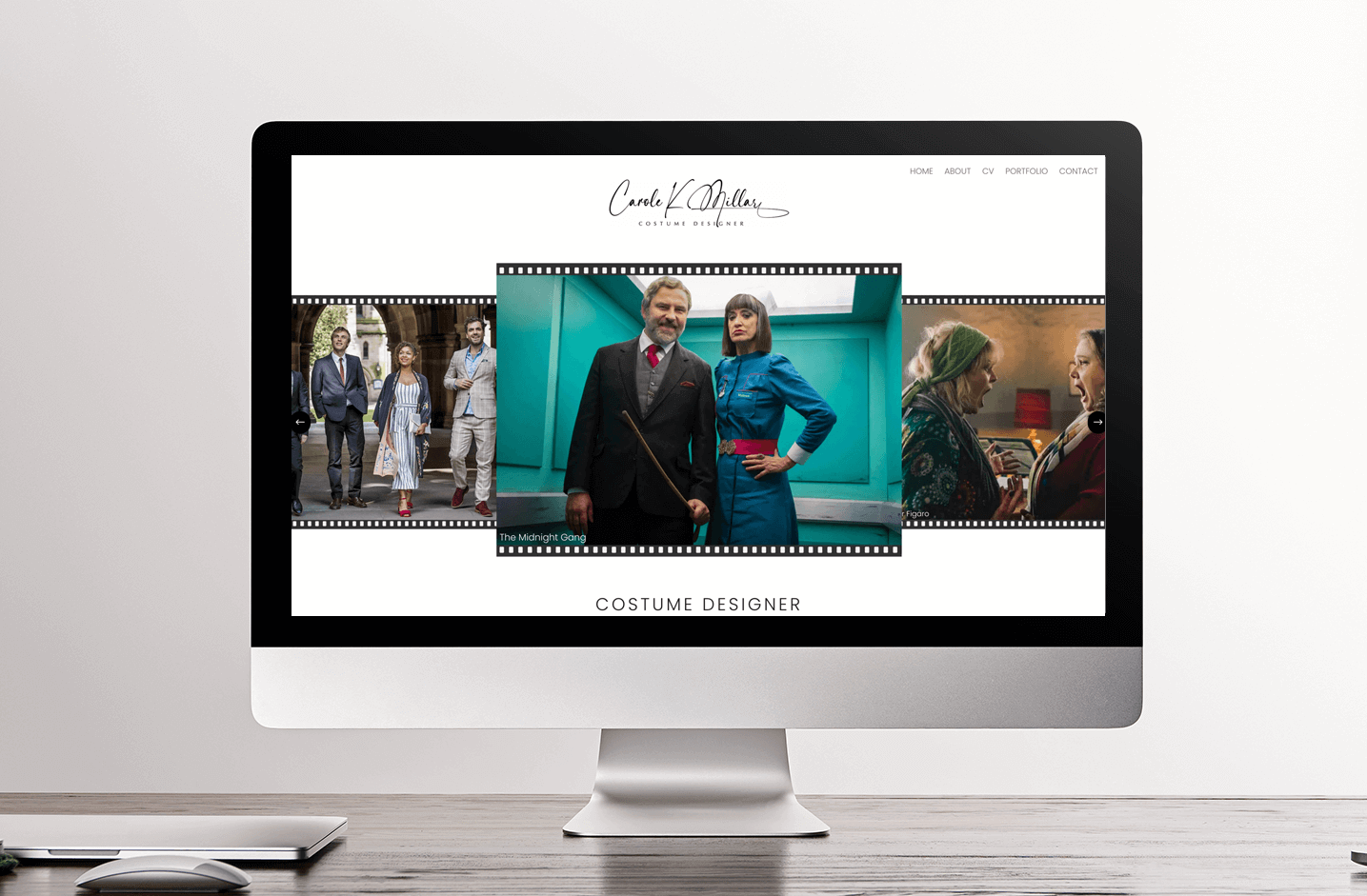 website portfolio costume designer