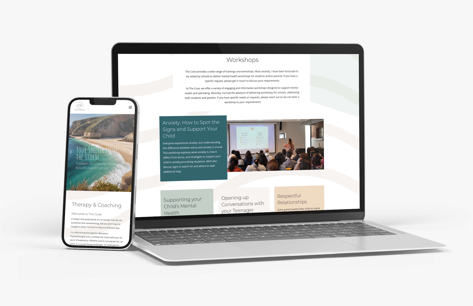 therapy website design